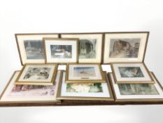 A group of prints after Sir William Russell Flint, largest 54 cm x 44 cm overall.