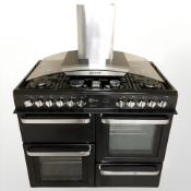 A Flavel Apsen 100 eight burner kitchen stove with extractor hood,