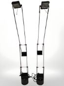 A pair of Scandinavian angle poised lamps (continental wiring)