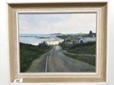 M Scott Gleghorn : Newton by the Sea, oil on canvas, 34 cm x 27 cm.