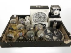The Beatles - Various collectibles including plates, letter rack, mug,