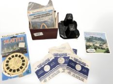 A Viewmaster and wonders of the world reels.