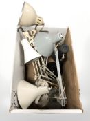 A group of angle poised lamps.