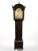 An early 19th Century Scottish oak eight day longcase clock, the 13