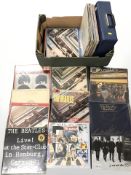 The Beatles - Approximately forty two vinyl LP records including albums, greatest hits compilations,