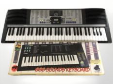 Bontempi PM 65 keyboard and a child's keyboard in box (no lead)