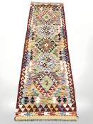 A Chobi Kilim runner,