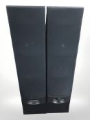 A pair of Wharfedale Valdus 500 floor standing speakers, height 108 cm.