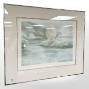 After Joy Brand : Riverbank, colour print, limited edition 216 of 220, 57 cm x 43 cm.