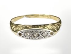 An 18ct gold diamond ring, size L CONDITION REPORT: 1.75g.