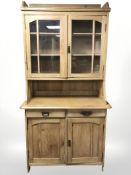 An early 20th century pine dresser,