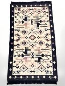 A flatweave kilim,