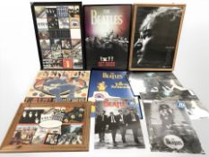 A group of The Beatles pictures and posters including holographic examples.