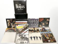 The Beatles - A collection of twenty one various re-issue vinyl LP records,