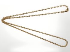 A 9ct yellow gold necklace, length 50 cm CONDITION REPORT: 3.