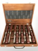 A group of Clarke wood worker carpentry chisels (one box)