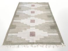 A flatweave kilim,