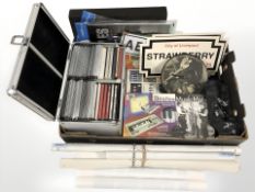 The Beatles - Various collectibles including CDs, signs, posters, music maker,