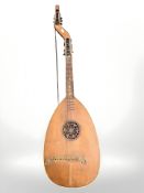 An early 20th century lute guitar,