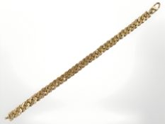 A middle Eastern yellow gold bracelet, stamped indistinctly 916,
