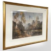 Ivan Taylor : Autumn Evening, oil on paper, 57 cm x 42 cm.