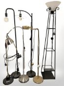 A group of modern standard lamps.