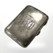A silver cigarette case, Birmingham, 1942. CONDITION REPORT: 77.7g.