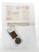 A WWI British War Medal named to 58343 Pte.