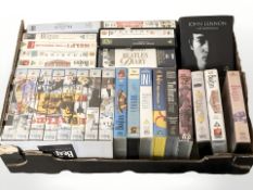 The Beatles - A collection of VHS tapes.