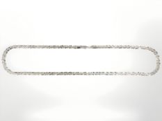A Sterling silver twisted rough link necklace, length 56 cm CONDITION REPORT: 35.9g.