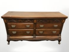 An Arts & Crafts walnut sideboard,