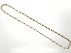A gilded Sterling silver chain, length 61 cm CONDITION REPORT: 48.