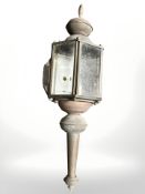 A coaching style lamp, length 46 cm.