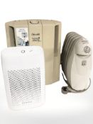 A Delonghi dehumidifier,