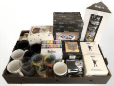 The Beatles - Various collector's mugs, glasses, water ball, ceramic box, etc.