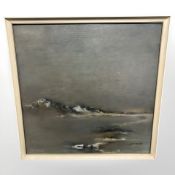 A K Youngson : Impressionist coastal landscape, oil on canvas laid to board,