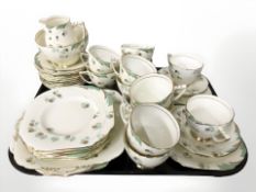 Approximately forty one pieces of Grafton Somerset tea china.