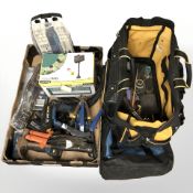A Dewalt tool bag,