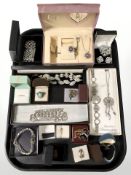 A group of dress rings, Henley dream catcher lady's wristwatch and matching pendant,