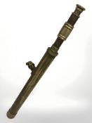 A brass telescope circa 1920s/30s,