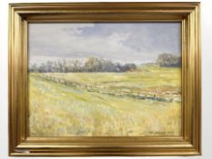 Fritz Andersen : Rural landscape, oil on canvas, 39 cm x 29 cm.