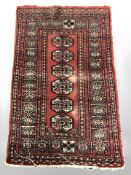 A Turkoman rug, Afghanistan, 122 cm x 79 cm.