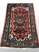 A Hamadan rug, North-West Iran, 210 cm x 131 cm.