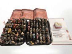 A collection of Del Prado soldiers, knights on horseback, other medieval figures,