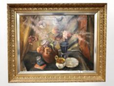 Hollo Nelly : A still life with tulips, oil on canvas, 79 cm x 59 cm.