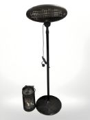 A patio heater and a smaller example