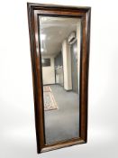 A 19th century mahogany mirror, 60 cm x 149 cm.