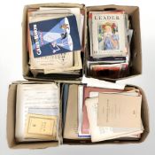 A quantity of sheet music and music books.