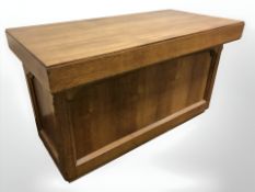 An oak ecclesiastical table,