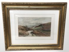 Harry Sticks : On Muggleswick, watercolour, 16 cm x 27 cm.